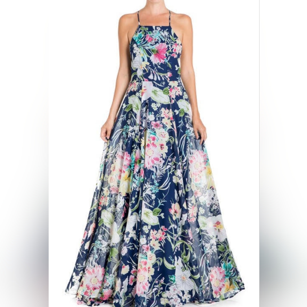 Meghan La Floral Maxi Dress. Nwt